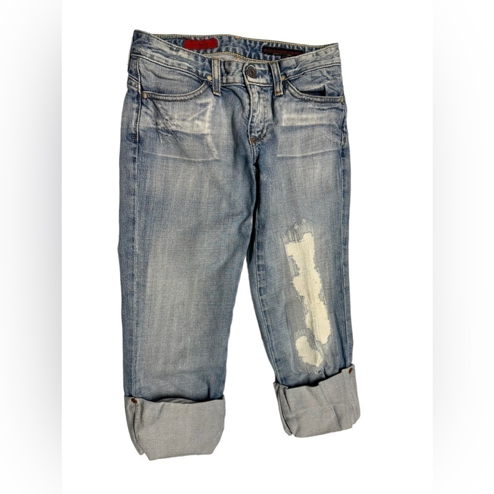 Adriano Goldschmied, the shorty , denim Capri, light blue , size 25, 24-20